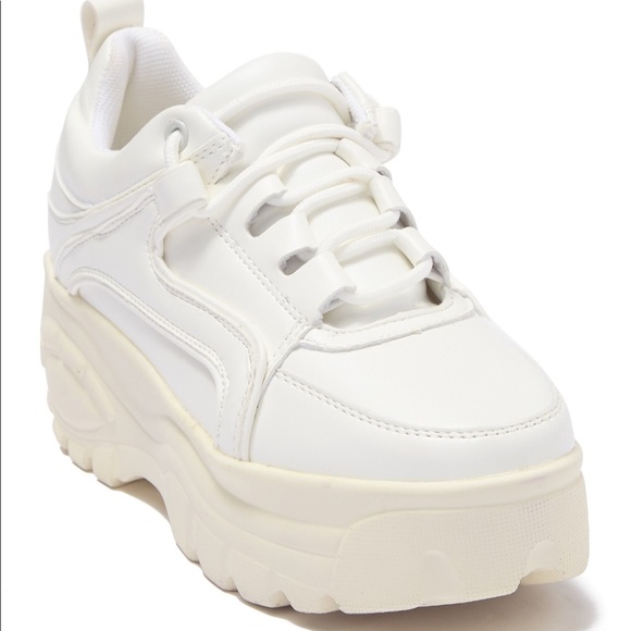 madden girl white platform sneakers